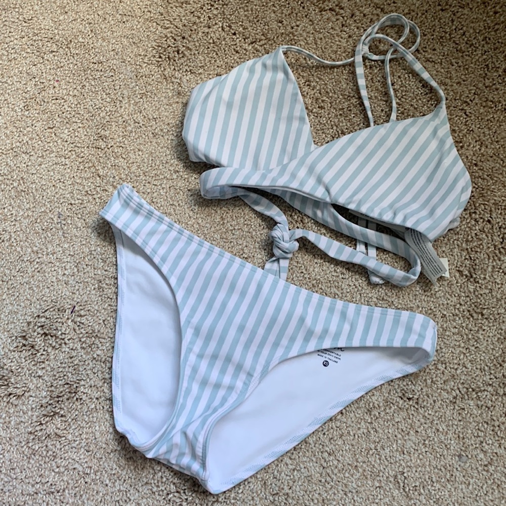 Hollister striped bikini